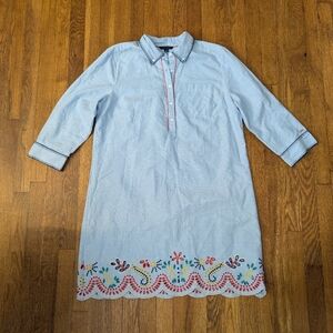 Women's Tommy Hilfiger Embroidered Shirt Dress size XL